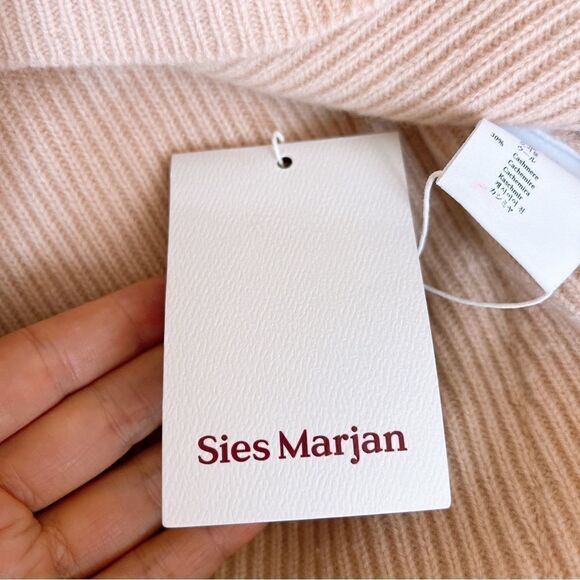 SIES MARJAN wool cashmere Layered Jumper In Pink - Picture 12 of 12